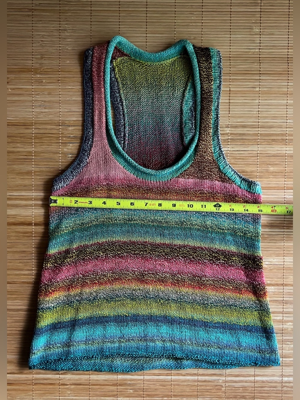 Handknit Racerback Tank - Picture 4 of 5